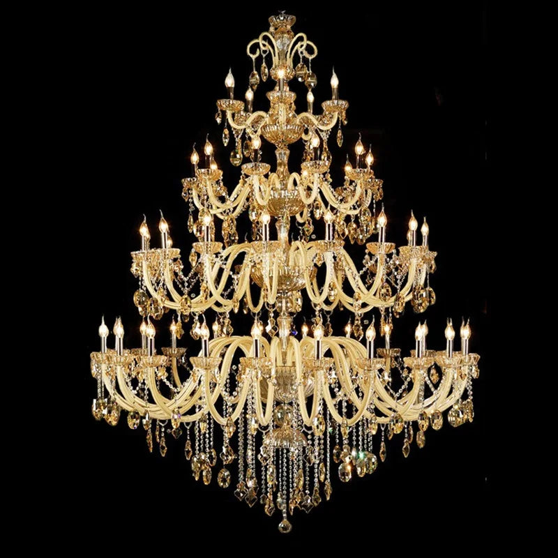 Lustre Baroque en Cristal avec Éclairage Luxueux et Raffiné, Design Moderne